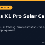 Baseus X1 Pro solar security camera price drop to $129.99, July 2026 deal card