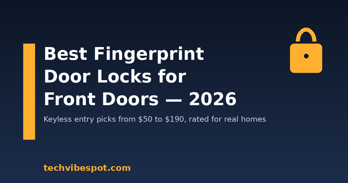 Best fingerprint door locks for front doors in 2026 — TechVibeSpot