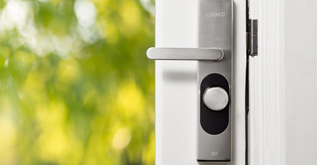 Modern smart door lock illustrating TTLock security concerns